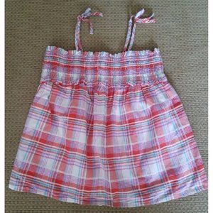 Girls Plaid Tank Top Size 7/8